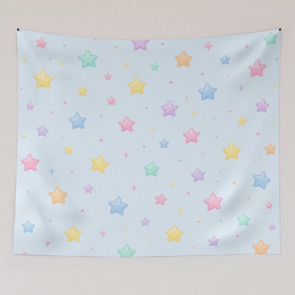 Item preview, Cute Kawaii Pastel Stars Seamless Pattern designed and sold by Seculinator.