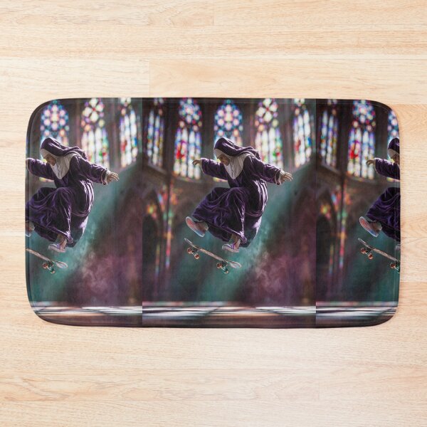 Item preview, Skateboarding Nun in Action designed and sold by jodotodesign.