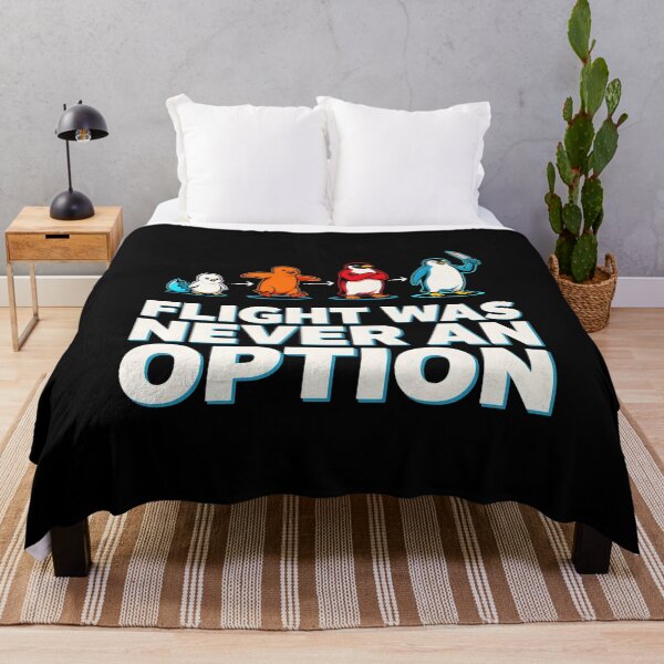 Item preview, Flight Was Never an Option Funny Penguin Funny Sarcastic for Meme Lovers designed and sold by Redgiant87x.