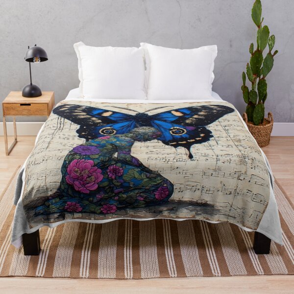 Item preview, Blue Butterfly Surreal Image designed and sold by UrbanTempleArt.