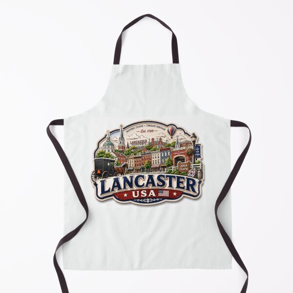 Item preview, Lancaster USA Charming 3D Skyline Label Label Text LANCASTER USA ?? designed and sold by PaintMeWorld.