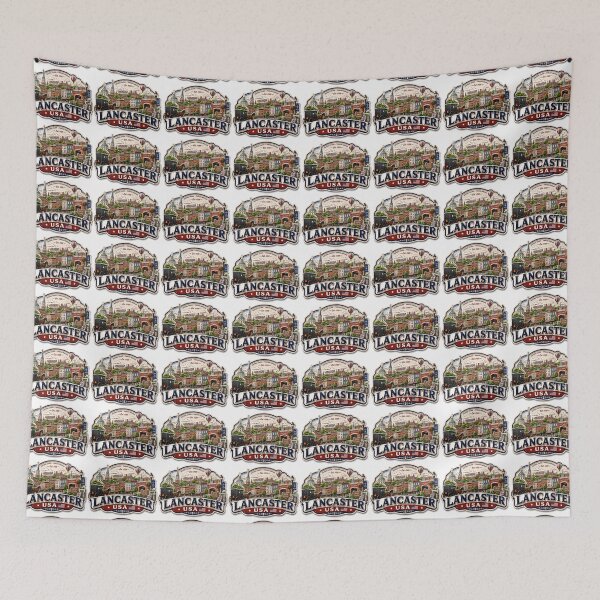 Item preview, Lancaster USA Charming 3D Skyline Label  Label Text  LANCASTER USA ??  designed and sold by PaintMeWorld.