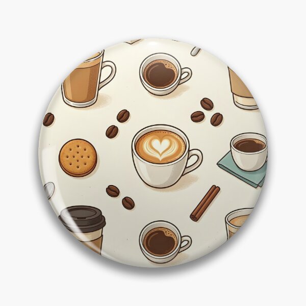 Item preview, Cute Coffee and Breakfast Treats Cute Cartoon Pattern designed and sold by Sybille-Yates.