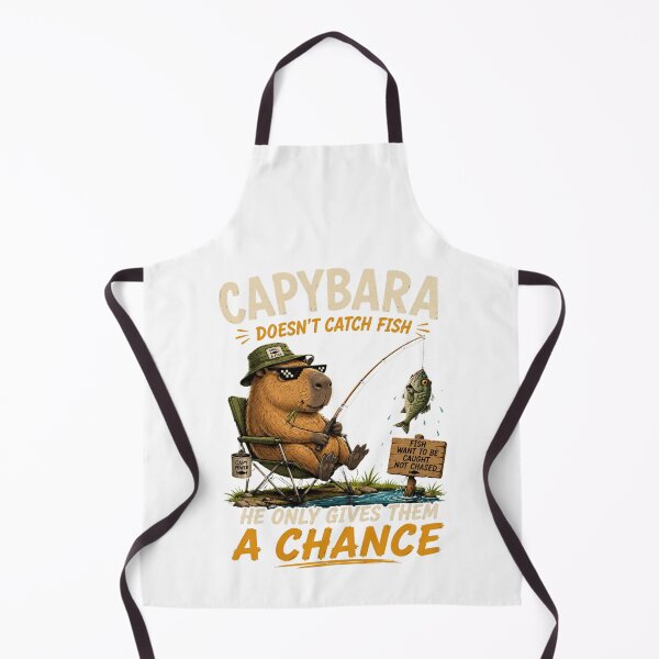 Item preview, Funny Fishing Capybara designed and sold by Mysthor-Designs.