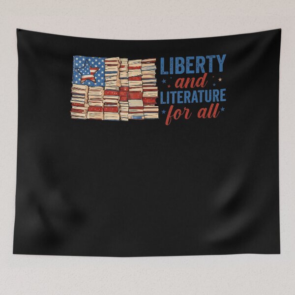 Item preview, Liberty And Literature Usa Flag Patriotic Library Book Lover designed and sold by Fereskabilon.