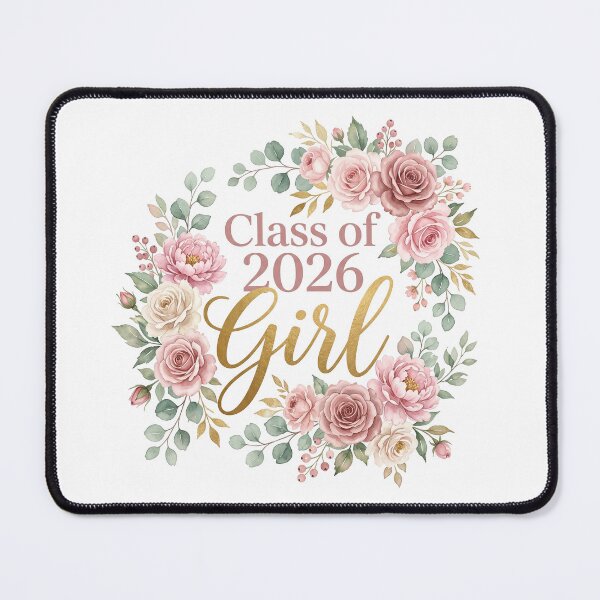Item preview, Class of 2026 Girl Floral Graduation Gift for Her Grad Tee designed and sold by Osmose-Studio.