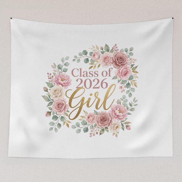 Item preview, Class of 2026 Girl Floral Graduation Gift for Her Grad Tee designed and sold by Osmose-Studio ⭐⭐⭐⭐⭐.