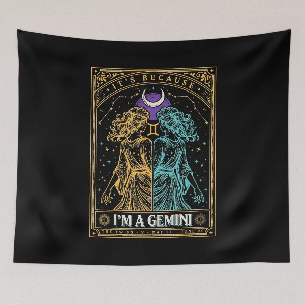 Item preview, It's Because I'm a Gemini Funny Astrology Quote for Zodiac Sign Lovers designed and sold by Redgiant87x.