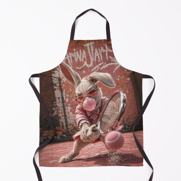 Item preview, Late Again Rabbit | Bubblegum Tennis Street Art designed and sold by ArtJI.