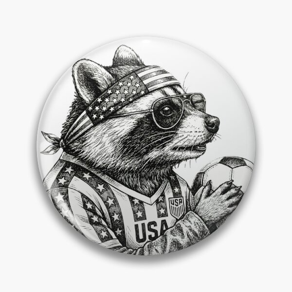 Item preview, Raccoon Soccer Player  designed and sold by Roy & Tiffany.