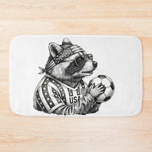 Item preview, Raccoon Soccer Player  designed and sold by Roy & Tiffany.