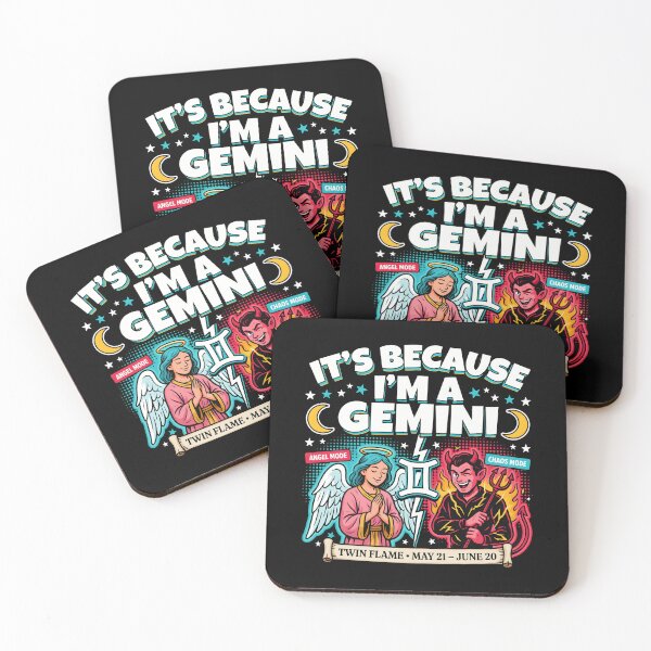 Item preview, It's Because I'm a Gemini Cute Horoscope for Astrology Fans designed and sold by Redgiant87x.
