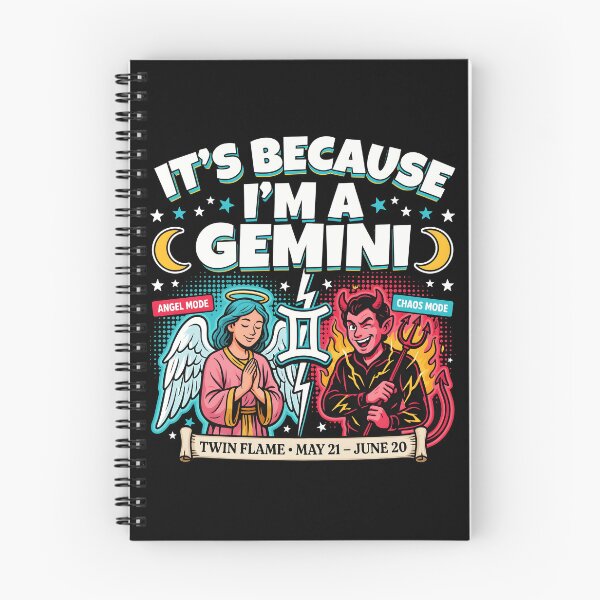 Item preview, It's Because I'm a Gemini Cute Horoscope for Astrology Fans designed and sold by Redgiant87x.