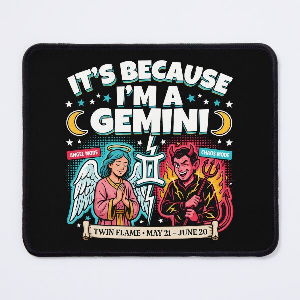 Item preview, It's Because I'm a Gemini Cute Horoscope for Astrology Fans designed and sold by Redgiant87x.