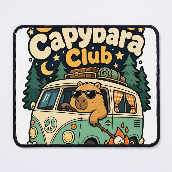 Item preview, Capybara Camping Chairs For Road Trip Lovers designed and sold by VisualArtsOasis.
