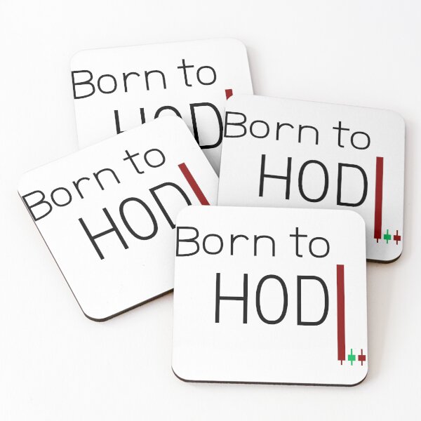 Item preview, Born to HODL – Trading Motivation Typography with Candlestick Chart designed and sold by Longsilp.