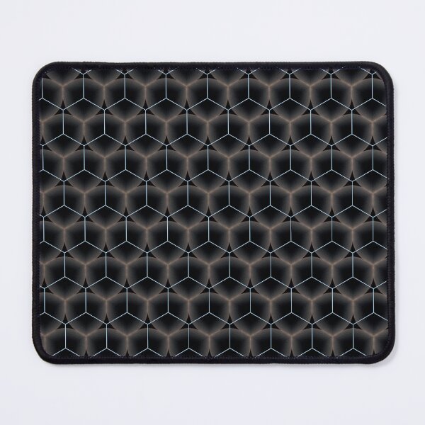 Item preview, Dark Intricate Geometric Seamless Pattern on Black designed and sold by IntelliMindDesigns.