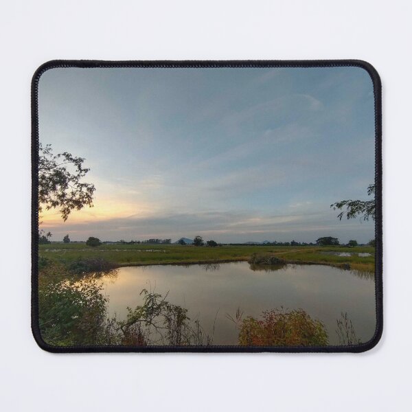 Item preview, Serene Sunset Over the Peaceful Pond designed and sold by Dollacha.