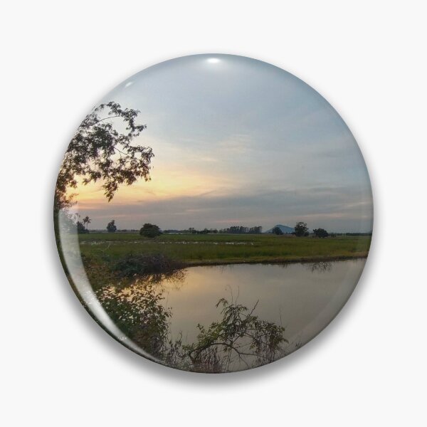 Item preview, Serene Sunset Over the Peaceful Pond designed and sold by Dollacha.