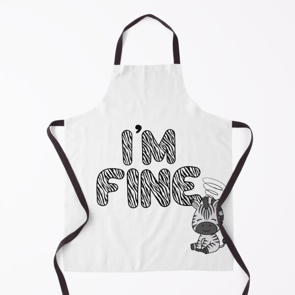 Item preview, i'm fine dizzy zebra designed and sold by ZebraDazzleDesigns.