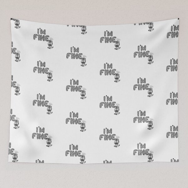 Item preview, i'm fine dizzy zebra designed and sold by ZebraDazzleDesigns.