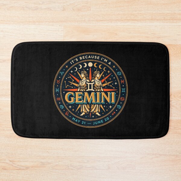 Item preview, It's Because I'm a Gemini Retro Astrology for Horoscope Lovers designed and sold by Redgiant87x.