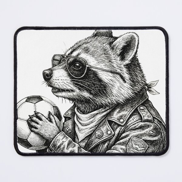 Item preview, Raccoon Soccer designed and sold by Roy & Tiffany.