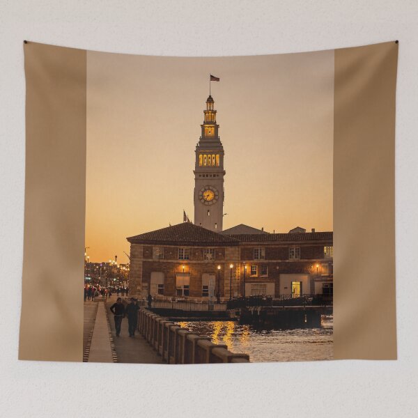 Item preview, San Francisco Ferry Building at Dusk designed and sold by Kimberly Palmer.