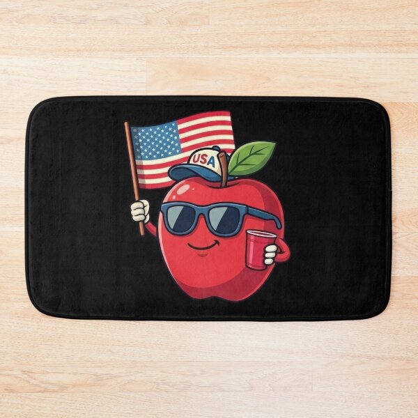 Item preview, Cool Patriotic Apple Holding American Flag designed and sold by MotivaChic.
