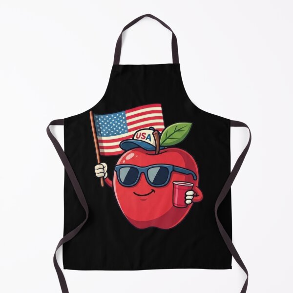 Item preview, Cool Patriotic Apple Holding American Flag designed and sold by MotivaChic.