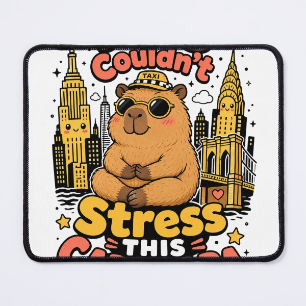 Item preview, Capybara New York Chill Vibes Relaxed Tourist designed and sold by VisualArtsOasis.