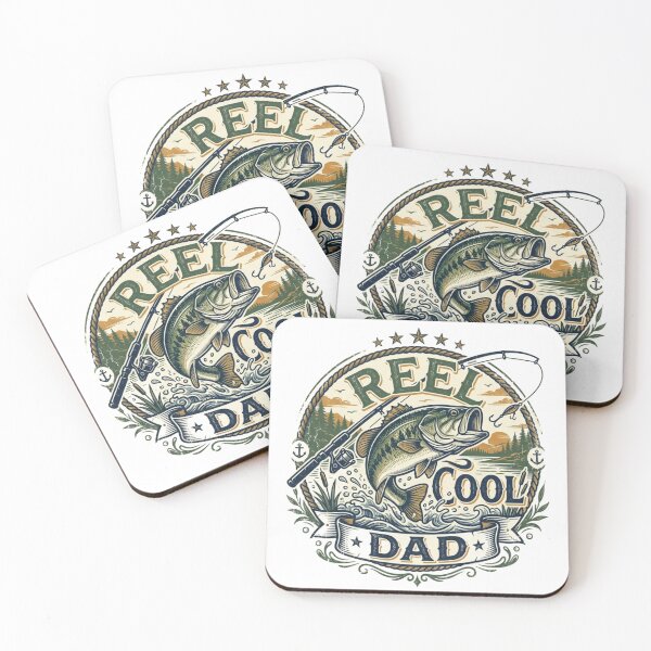 Item preview, Reel Cool Dad Vintage Fishing Design designed and sold by JANZEStudio.