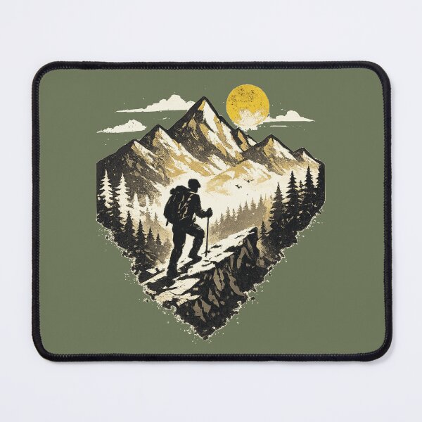 Item preview, Mountain Hiking Sunset Summit View designed and sold by Corvoria.