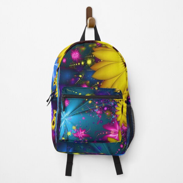 Item preview, Psychedelic Sunflower Cosmic Fractal Starburst Art designed and sold by pinkal.