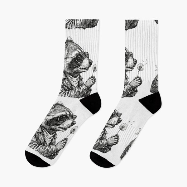 Item preview, Raccoon Blowing Dandelion designed and sold by Roy & Tiffany.
