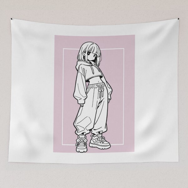 Item preview, Fashion - portrait woman crop hoodie designed and sold by AnimeShin.