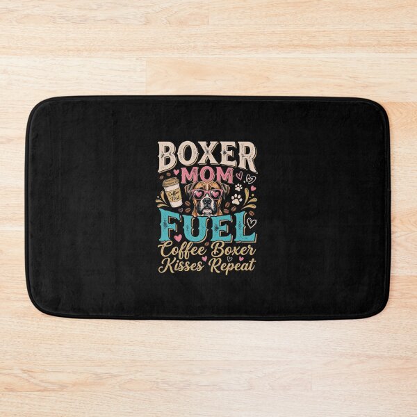 Item preview, ​Boxer Mom Fuel Coffee Kisses Repeat designed and sold by MotivaChic.