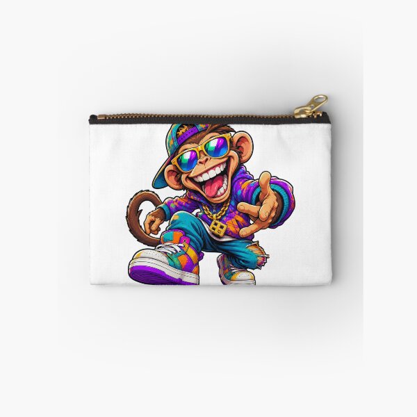Item preview, Funky colorful streetwear monkey designed and sold by AWAdesign.