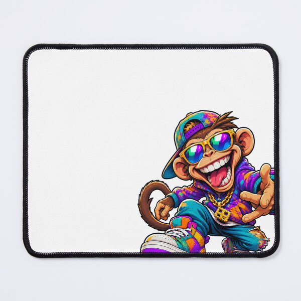 Item preview, Funky colorful streetwear monkey designed and sold by AWAdesign.
