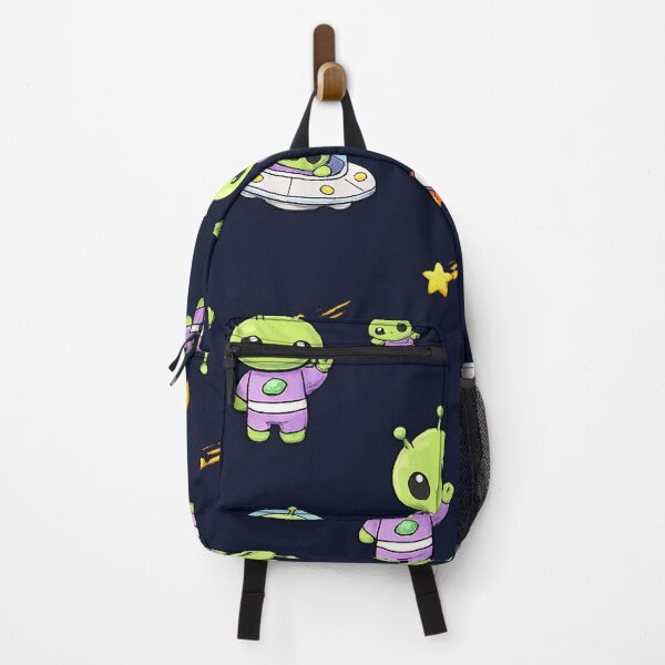 Item preview, Cute Kawaii Alien UFO Space Seamless Pattern designed and sold by Seculinator.