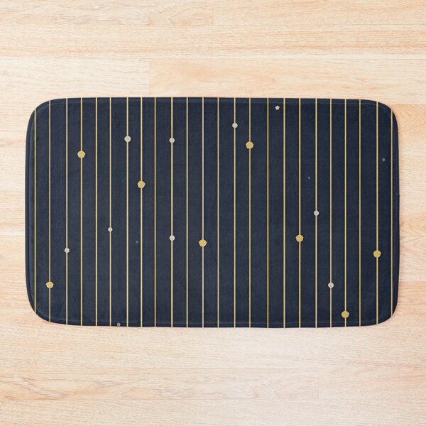 Item preview, Golden Rain Lines on Navy Blue – Elegant Night Pattern designed and sold by GuffyGlowVault.