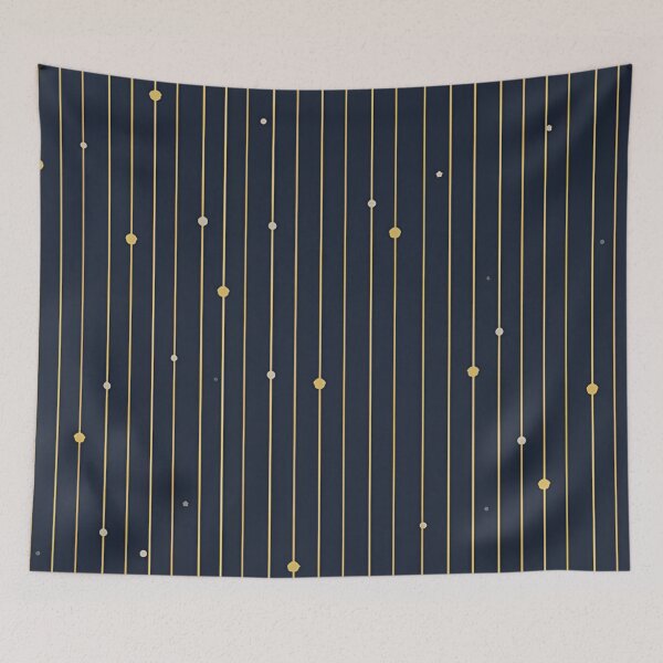 Item preview, Golden Rain Lines on Navy Blue – Elegant Night Pattern designed and sold by GuffyGlowVault.