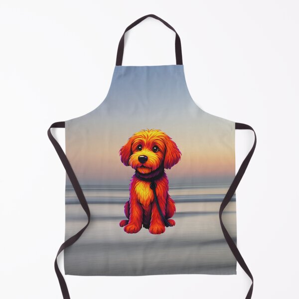 Item preview, Sawyer the Doodle at sunset beach designed and sold by Doodles Down South.