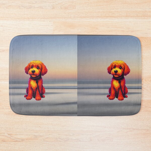 Item preview, Sawyer the Doodle at sunset beach  designed and sold by Doodles Down South.