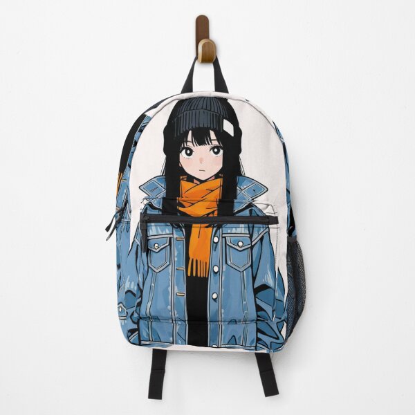 Item preview, Fashion - portrait woman denim jacket designed and sold by AnimeShin.