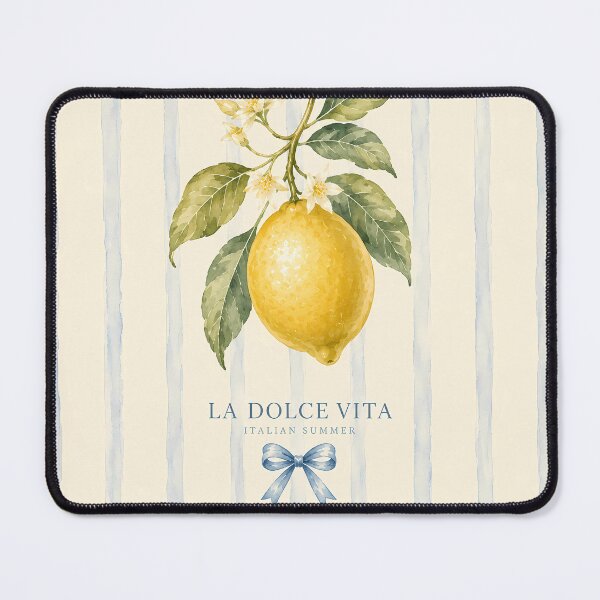 Item preview, La Dolce Vita Lemon Watercolor Italian Summer Coquette Bow designed and sold by BeataPrint.