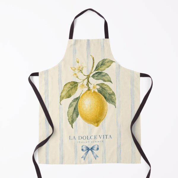 Item preview, La Dolce Vita Lemon Watercolor Italian Summer Coquette Bow designed and sold by BeataPrint.
