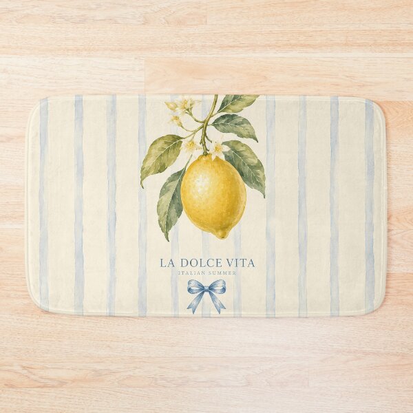 Item preview, La Dolce Vita Lemon Watercolor Italian Summer Coquette Bow designed and sold by BeataPrint.