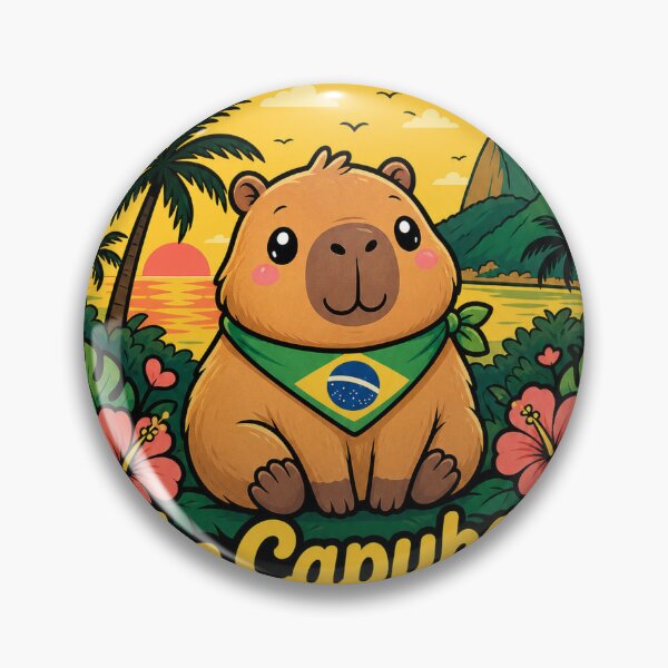 Item preview, Capybara Brazil Home Decor For Animal Lovers designed and sold by VisualArtsOasis.