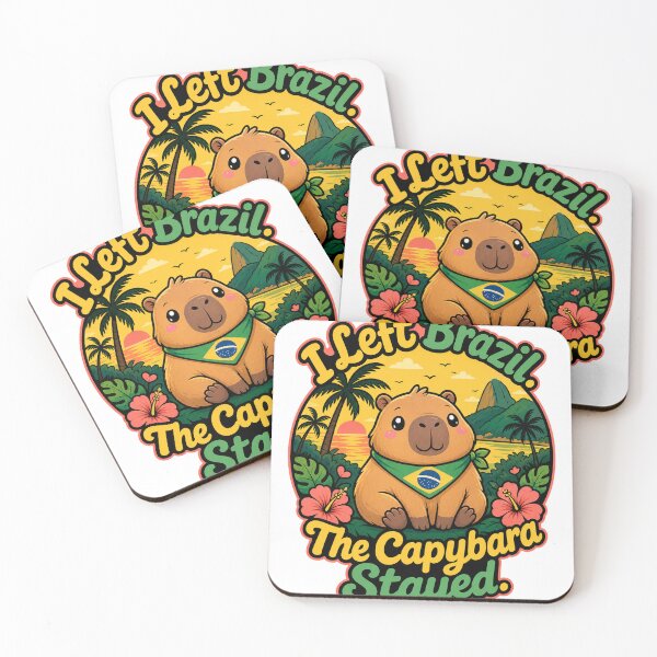 Item preview, Capybara Brazil Home Decor For Animal Lovers designed and sold by VisualArtsOasis.
